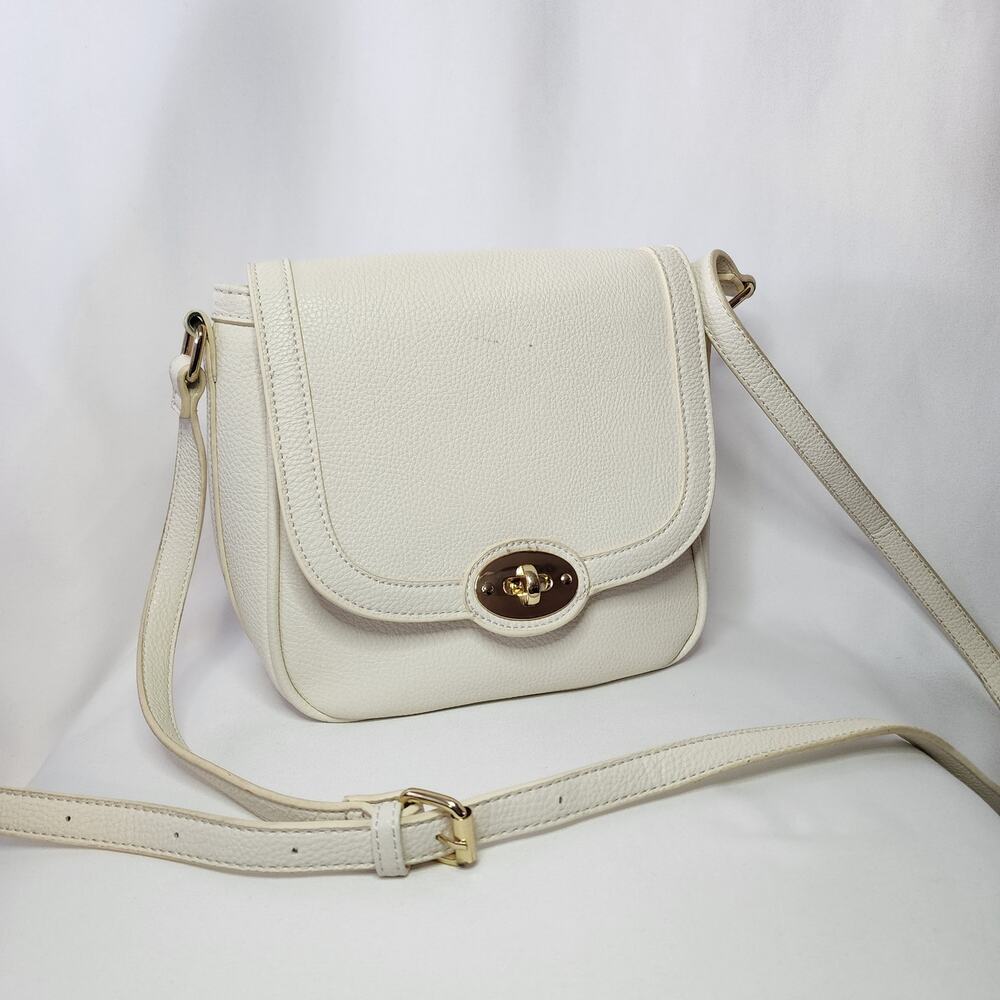 Charming Charlie White Crossbody Purse – Adjustable Strap, Multiple Pockets